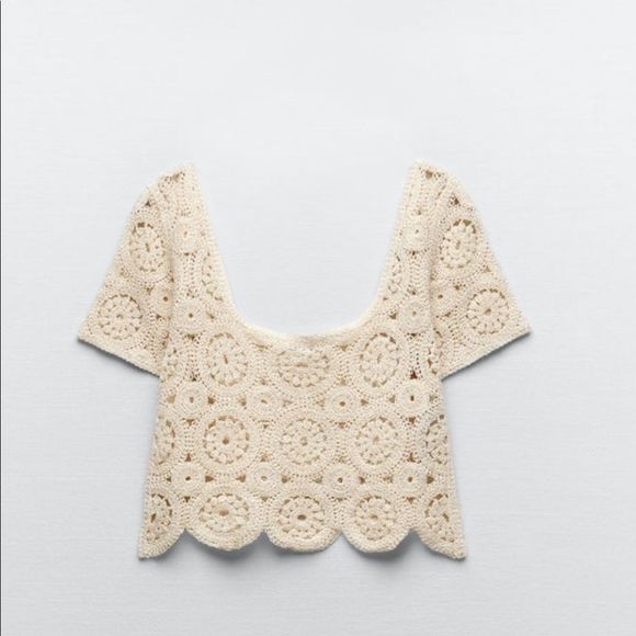 Zara Tops - Zara Crochet Top - NWT